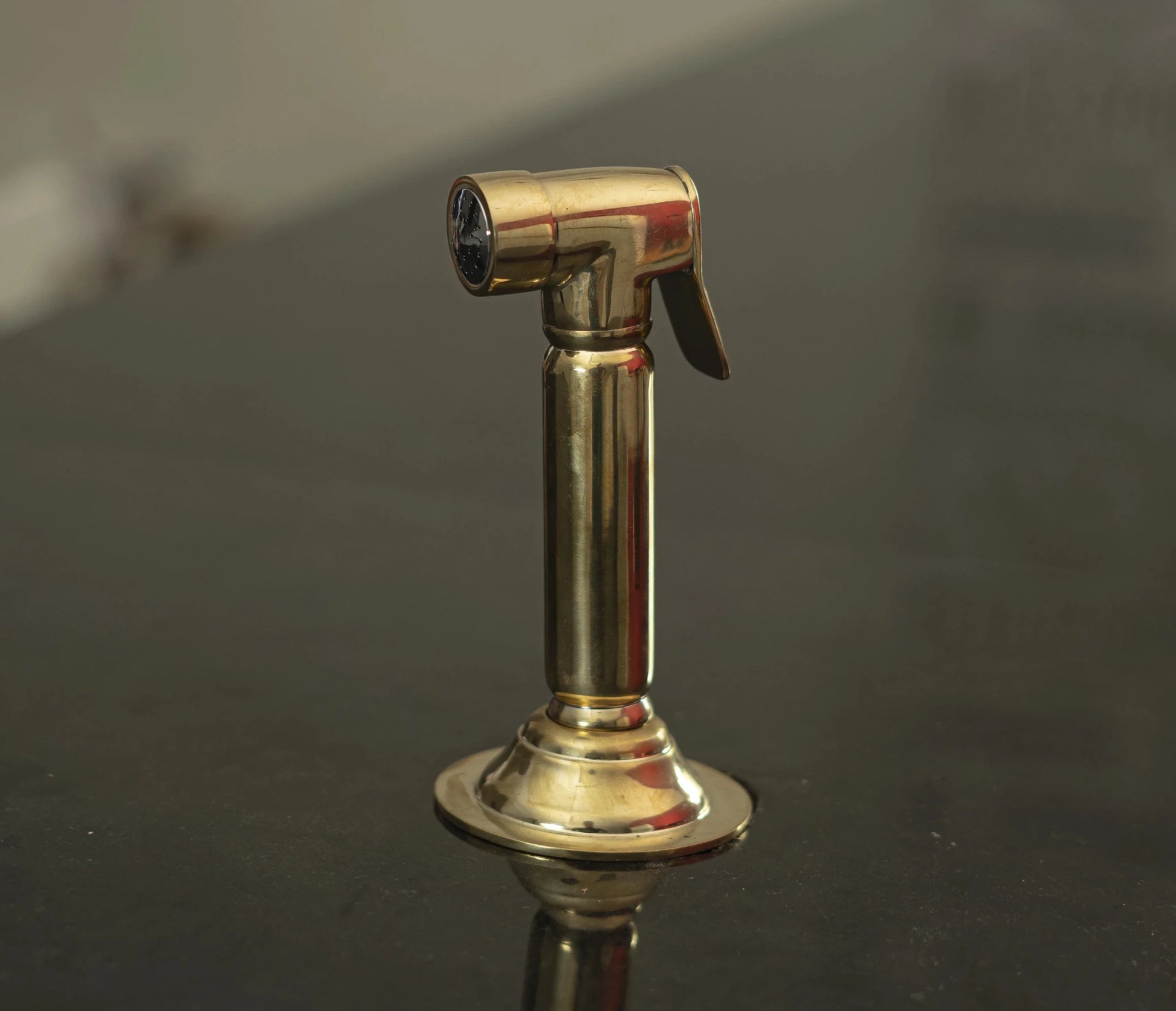 Unlacquered Brass Sink Side Sprayer - Brasska