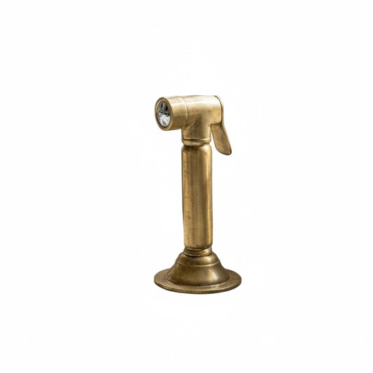 Unlacquered Brass Sink Side Sprayer - Brasska