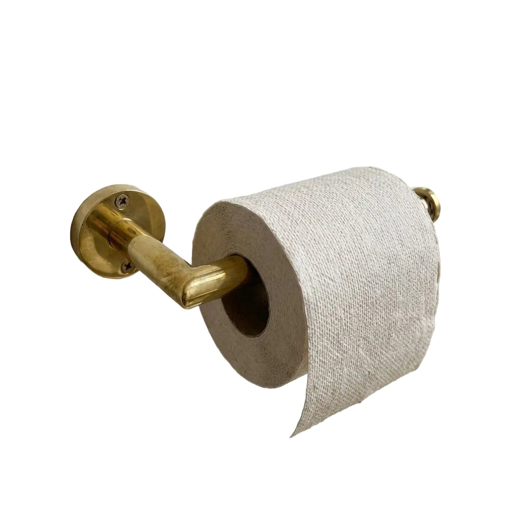 Unlacquered brass Toilet Paper Roll Holder - Brasska