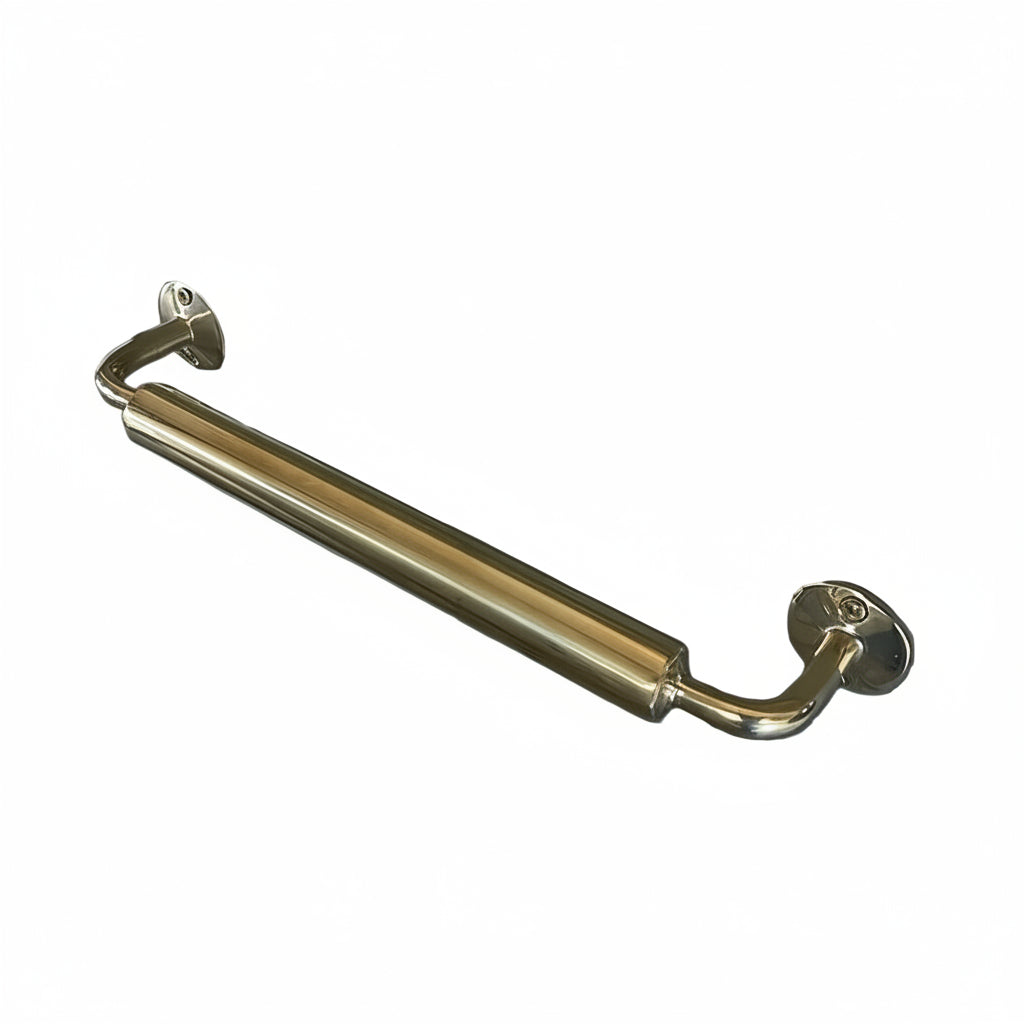 Unlacquered Brass Towel Bar – Solid Wall Mounted Bathroom & Kitchen Rail - Brasska