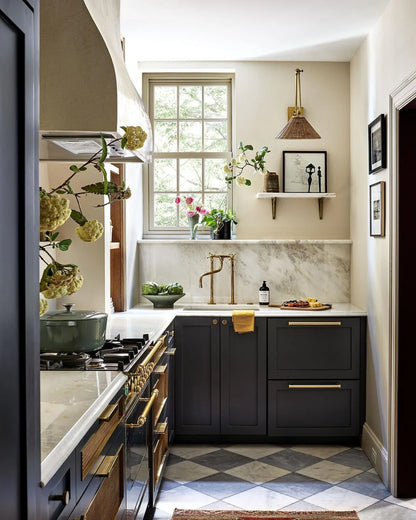 Unpainted Brass Kitchen Faucet