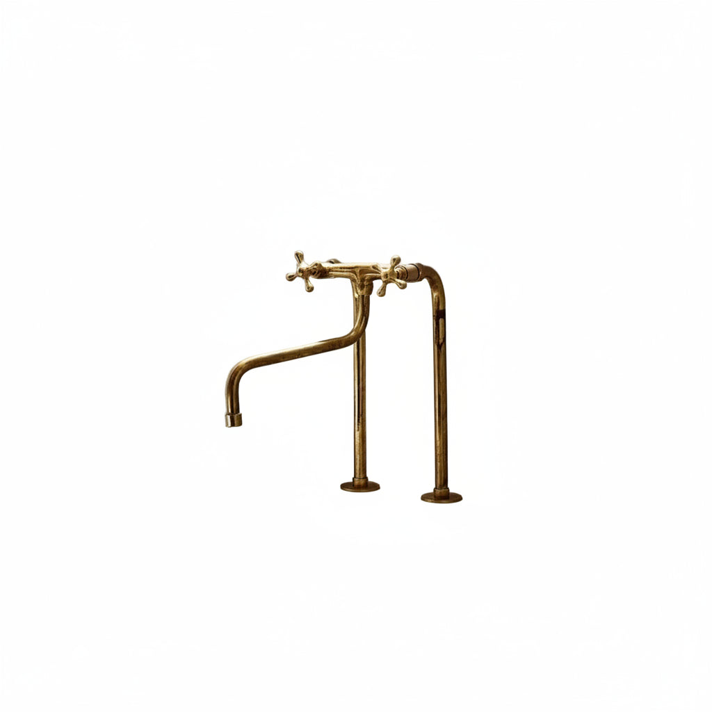 Unpainted Brass Kitchen Faucet - Brasska