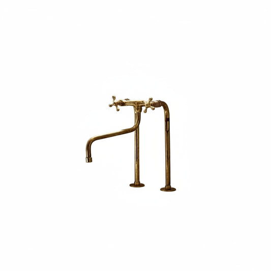 Unpainted Brass Kitchen Faucet - Brasska