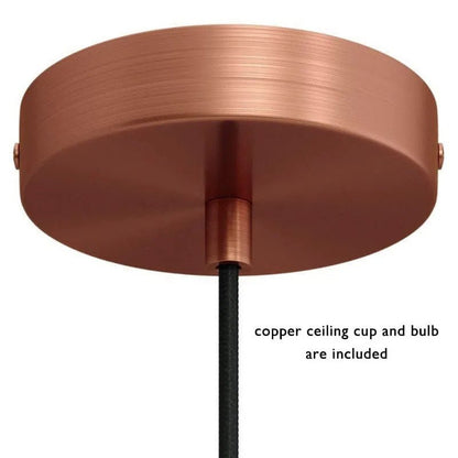 Verdigris Copper Farmhouse Kitchen Island Pendant Light - Brasska