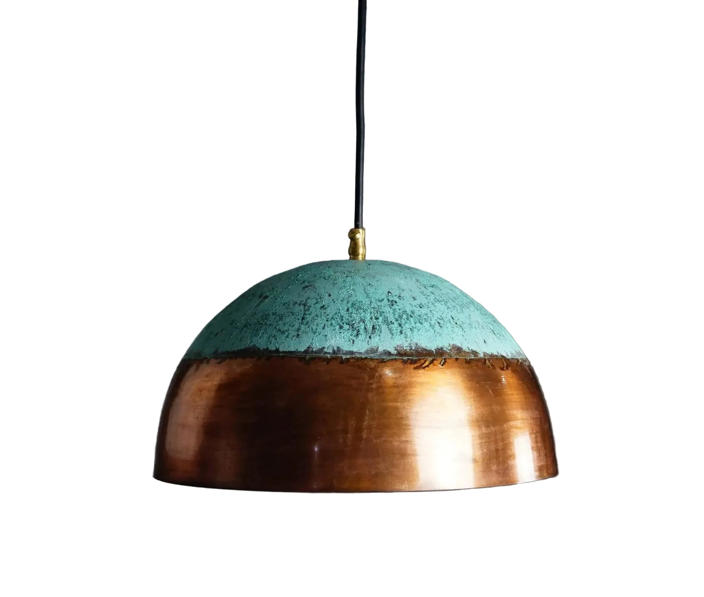 Verdigris Copper Farmhouse Kitchen Island Pendant Light - Brasska