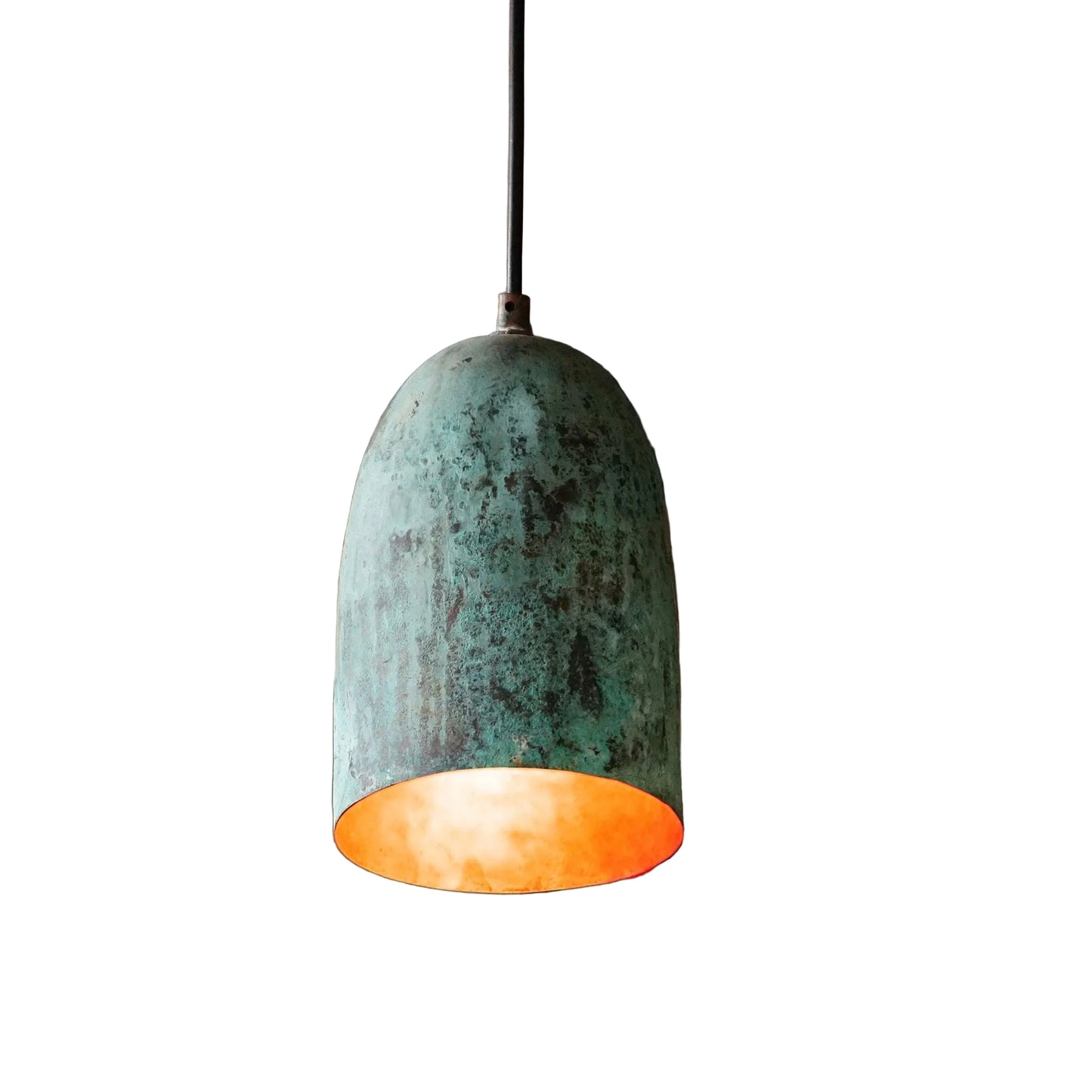 Verdigris Patina Copper Farmhouse Kitchen Island Pendant Light - Brasska