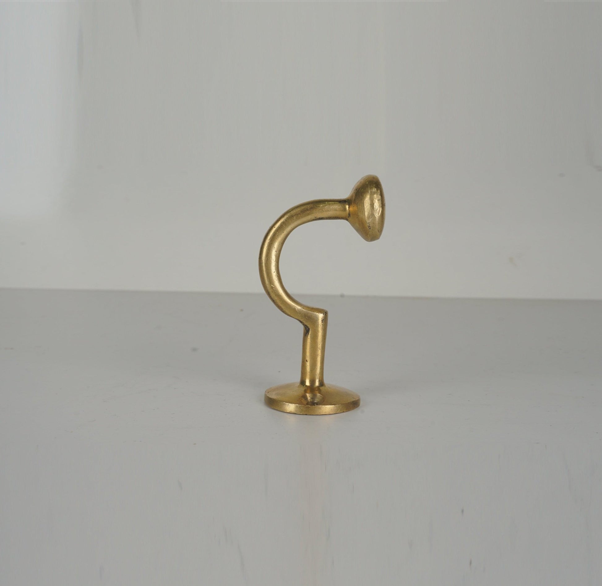 Vintage Brass Coat Hooks , Set of Brass Hooks for wall - Brasska