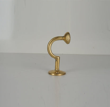 Vintage Brass Coat Hooks , Set of Brass Hooks for wall - Brasska