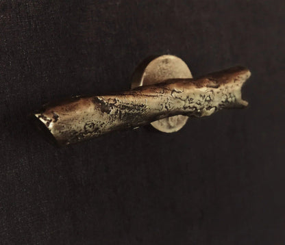 Vintage Brass Door Handle Tree Branch Style Handcrafted Solid Brass - Brasska