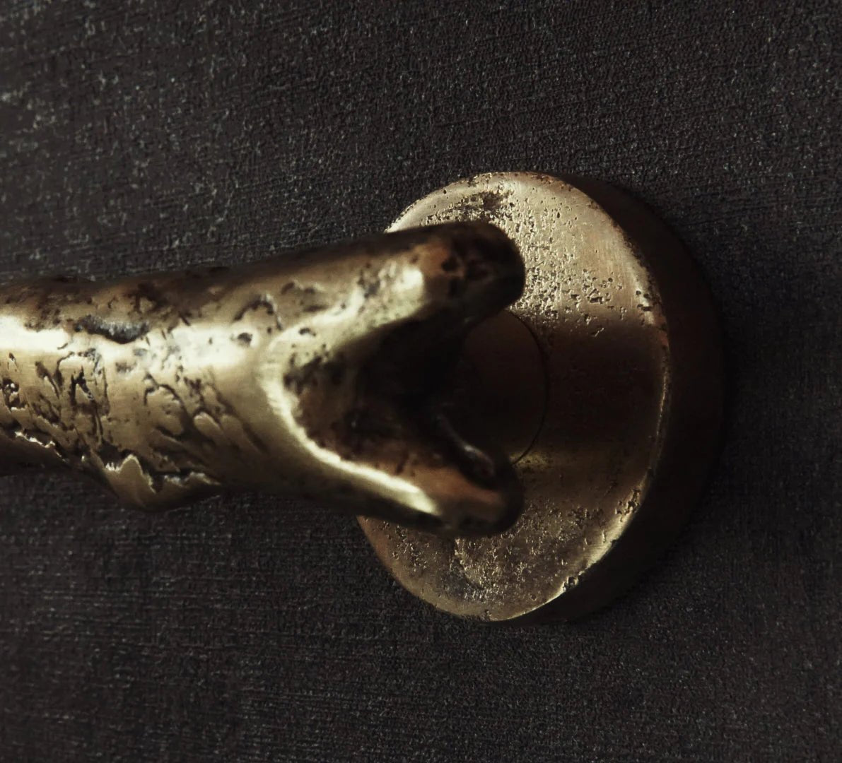 Vintage Brass Door Handle Tree Branch Style Handcrafted Solid Brass - Brasska