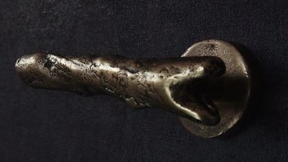 Vintage Brass Door Handle Tree Branch Style Handcrafted Solid Brass - Brasska