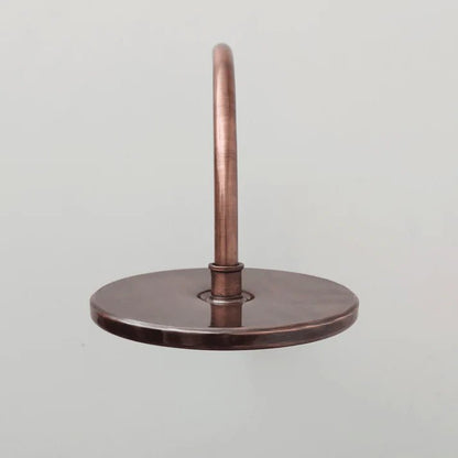Wall Mounted Copper Shower System with Vintage Cross Handles – Handmade Brass Fixture - Brasska