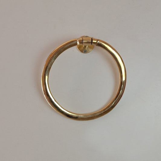 Wall Mounted Solid Brass Towel Ring - Brasska