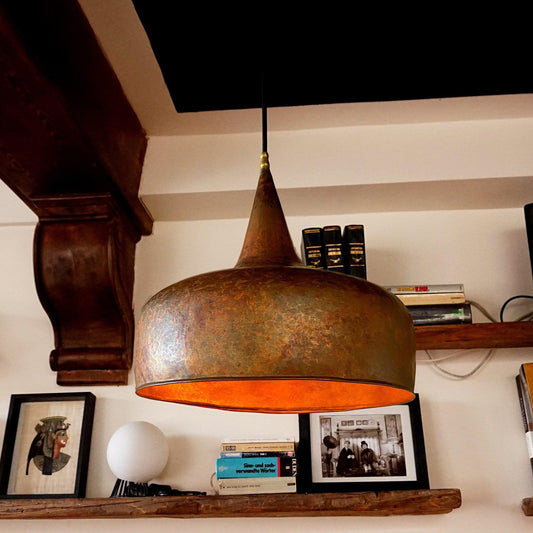 Rustic Antique Copper Kitchen Island Pendant Light