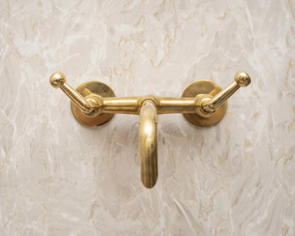 Solid Brass Wall Mounted Tub Filler With Lever handles