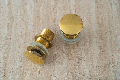 Solid Brass Pop Up Drain Stopper – 1-1/4" Vessel Sink Bathroom Drain