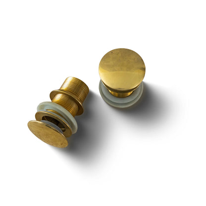 Solid Brass Pop Up Drain Stopper – 1-1/4" Vessel Sink Bathroom Drain