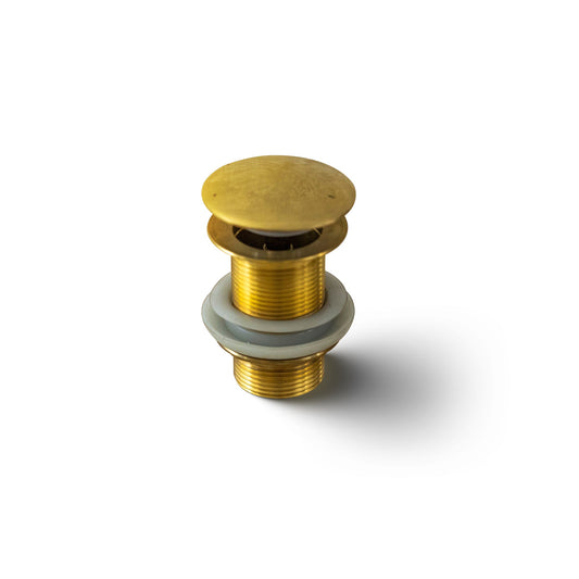 Solid Brass Pop Up Drain Stopper – 1-1/4" Vessel Sink Bathroom Drain