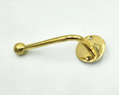 Handmade Unlacquered Brass Toilet Paper Holder – Minimalist Wall Mounted Bathroom Hardware
