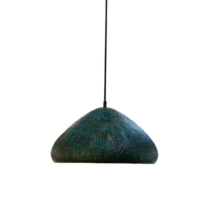 Handmade Green Patina Pendant Light - Copper Ceiling Chandelier - Zael