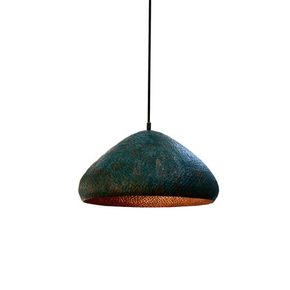 Handmade Green Patina Pendant Light - Copper Ceiling Chandelier - Zael
