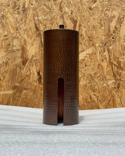 Copper Kitchen Island Lighting - Aged Copper Cylinder Pendant Light - Kip