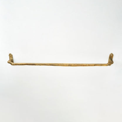 Handmade Brass Towel Rack – Rustic Wall Mounted Bathroom Bar