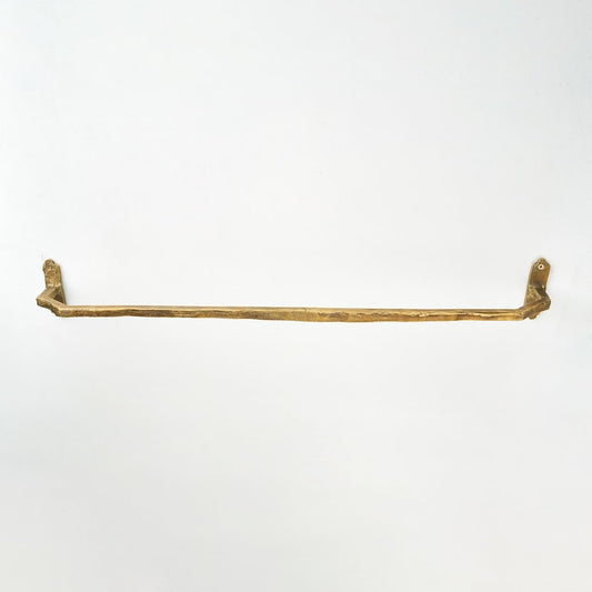 Handmade Brass Towel Rack – Rustic Wall Mounted Bathroom Bar