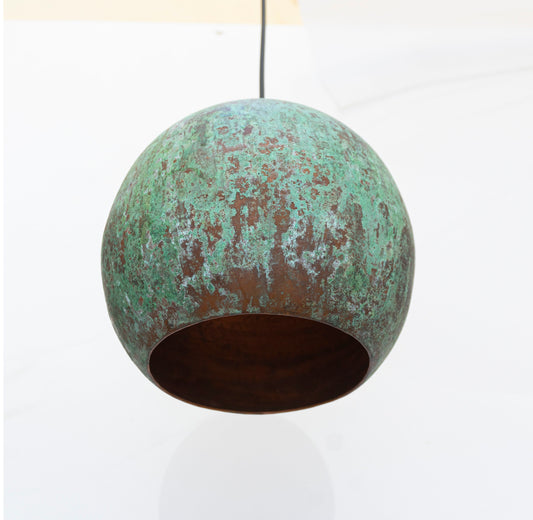 Copper Dome Pendant light  Green Patina Kitchen Island Lights