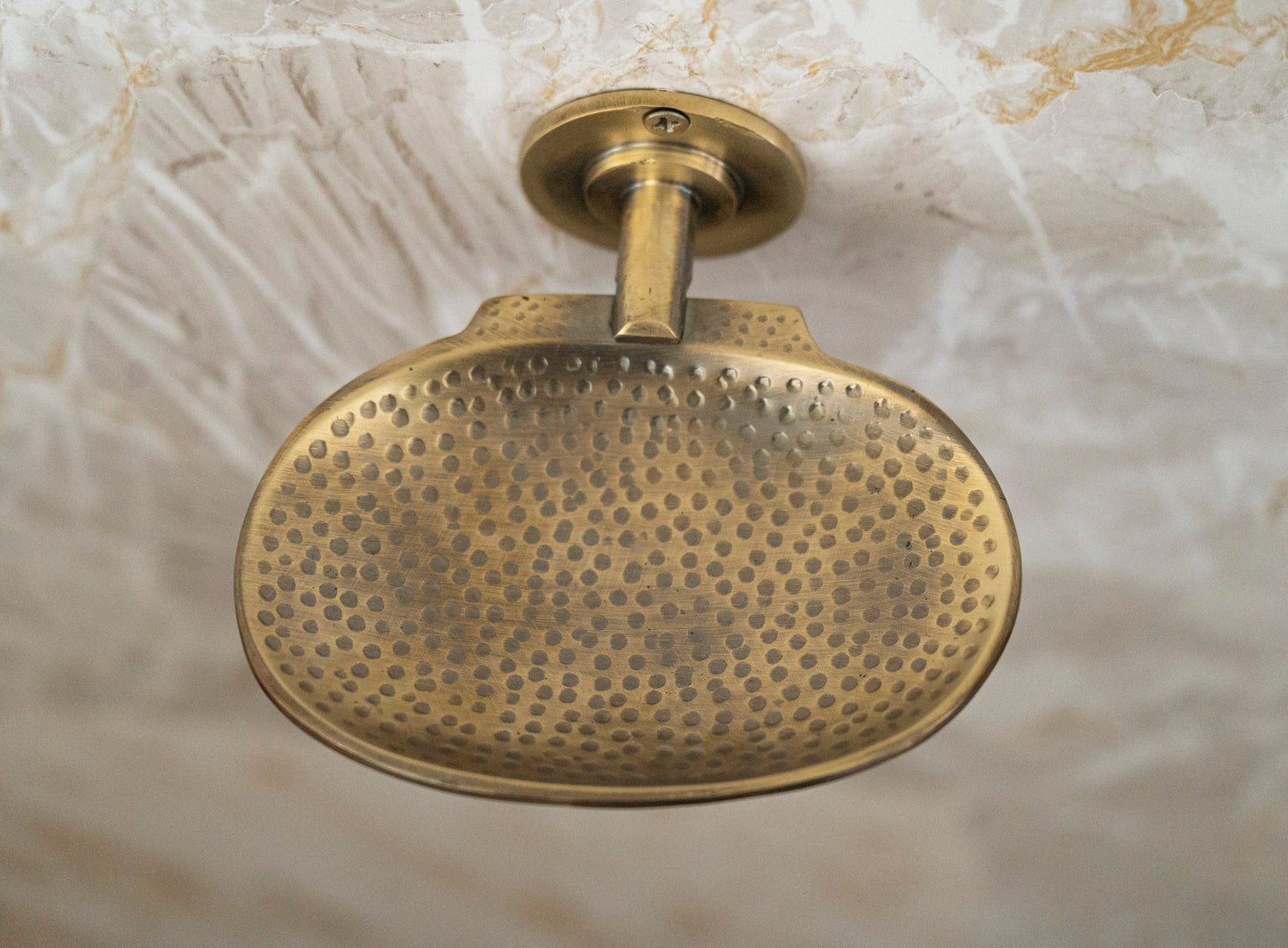 Antique Brass Wall Mounted Soap Dish – Hand-Hammered Solid Brass Holder