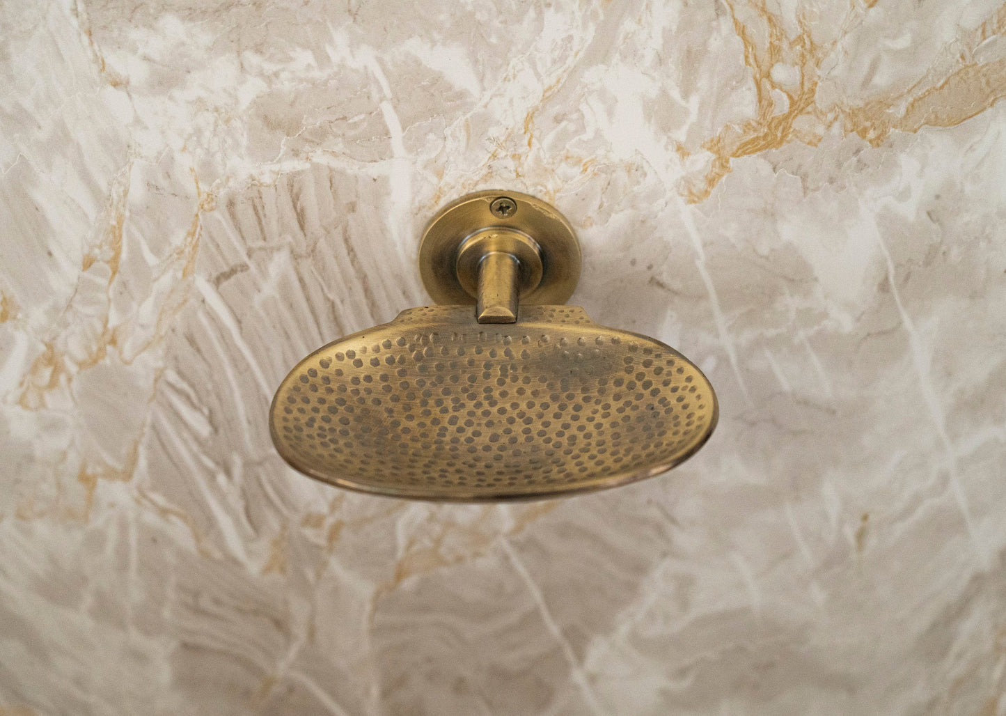 Antique Brass Wall Mounted Soap Dish – Hand-Hammered Solid Brass Holder