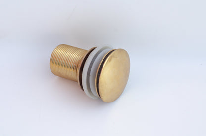 Unlacquered Brass Bottle Trap with Pop-Up Drain – Solid Brass Sink Waste Set