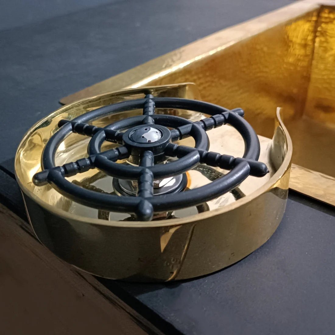 Zenith Brass Glass Rinser - Brasska